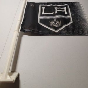 LOS ANGELES KINGS HIGH QUALITY 2 SIDED CAR FLAG